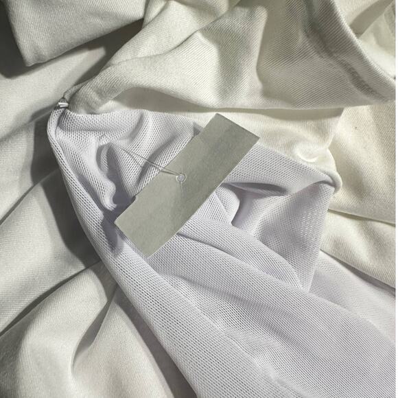 Zella White Mesh Sheer Back Short Sleeve T-Shirt Women's Plus Sz 3X NWT - Picture 7 of 7